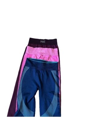 [Lot Of 3] Victorias Secret PINK Yoga Active Sport Gym Fitness Leggings Large